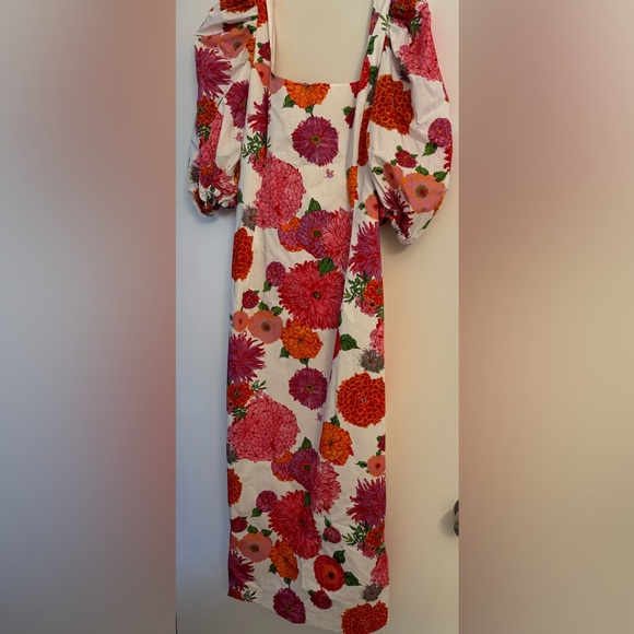 LA DOUBLEJ Sizzler floral cotton-blend midi dress (NWT) - Picture 4 of 8